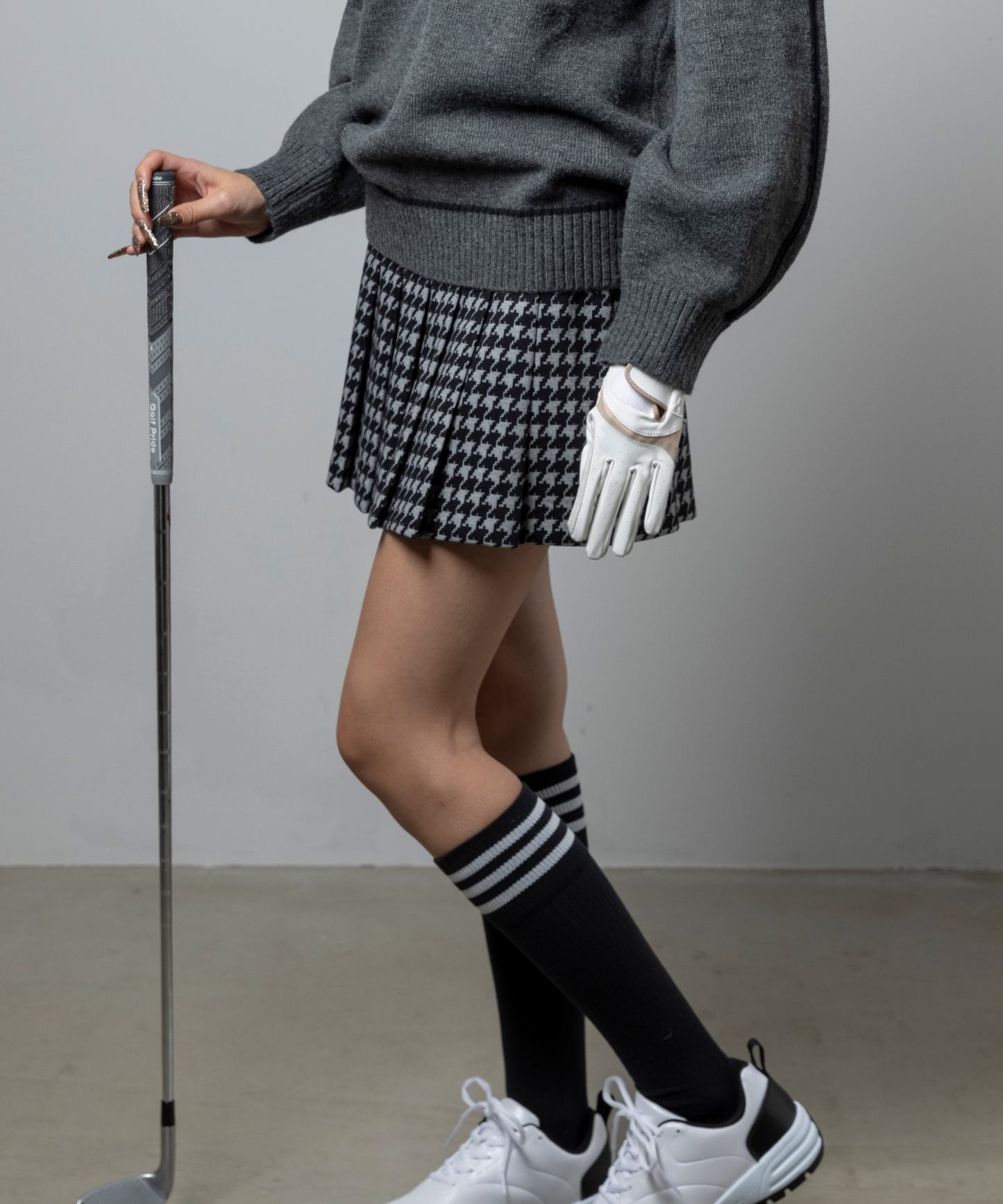 BEAUSTY 千鳥格子プリーツスカート
