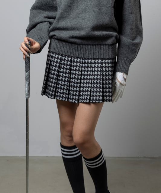 BEAUSTY 千鳥格子プリーツスカート