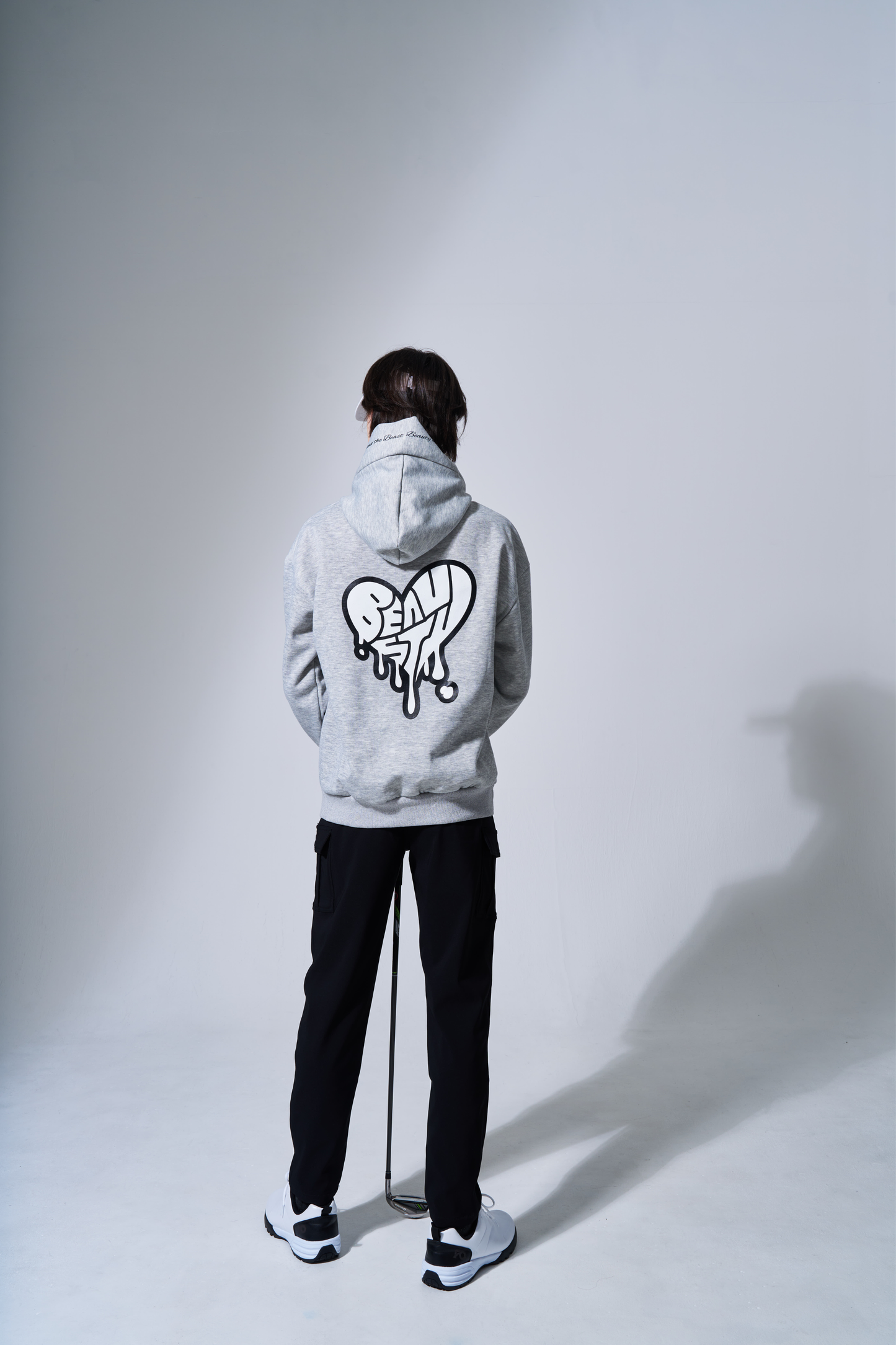 BEAUSTY Drip Heart ハイネックパーカー GLAY×BLACK LOGO