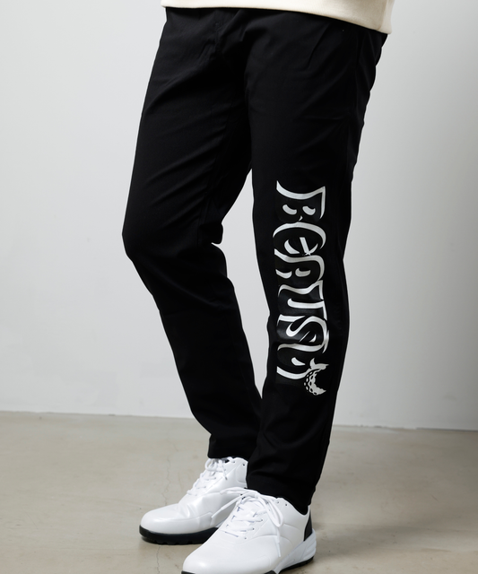 ストレッチテーパードパンツ BLACK