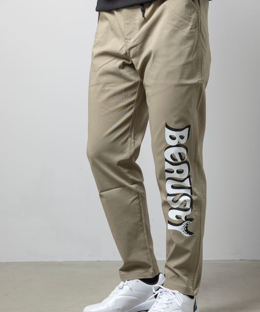 ストレッチテーパードパンツ BEIGE