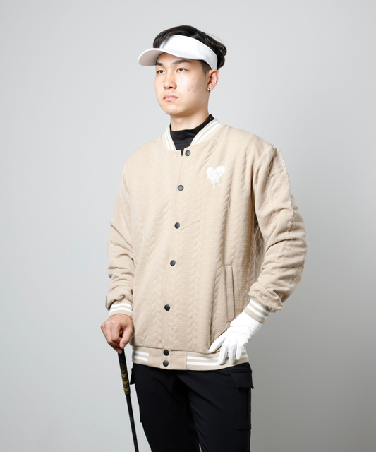 BEAUSTY Drip Heart ロゴ ブルゾン BEIGE
