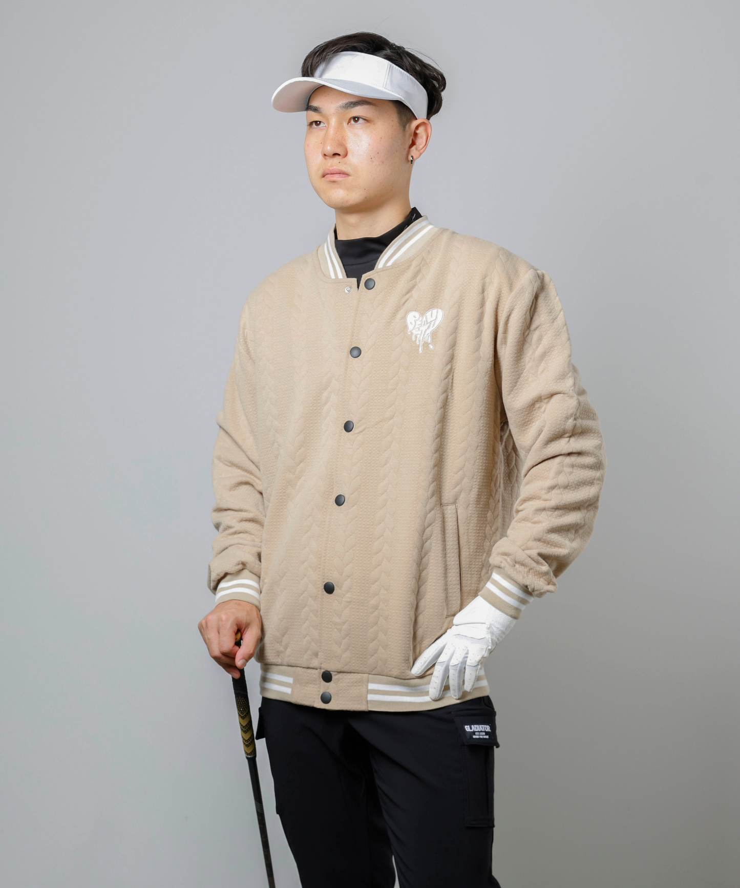 BEAUSTY Drip Heart ロゴ ブルゾン BEIGE