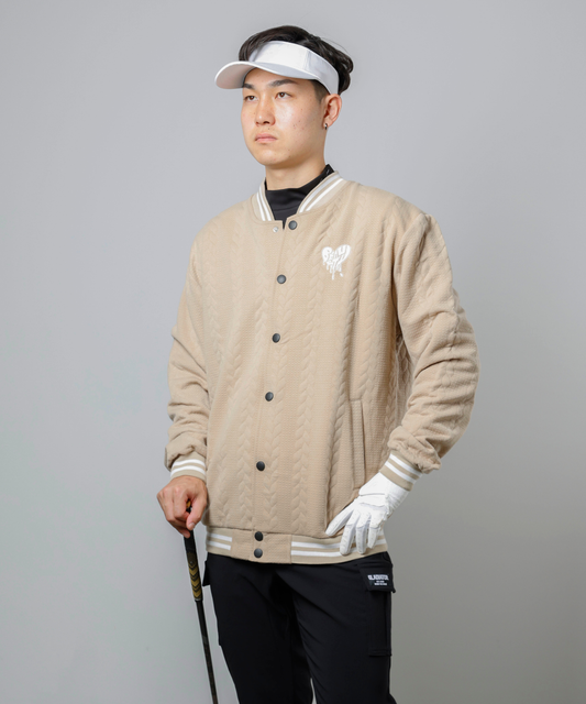 BEAUSTY Drip Heart ロゴ ブルゾン BEIGE