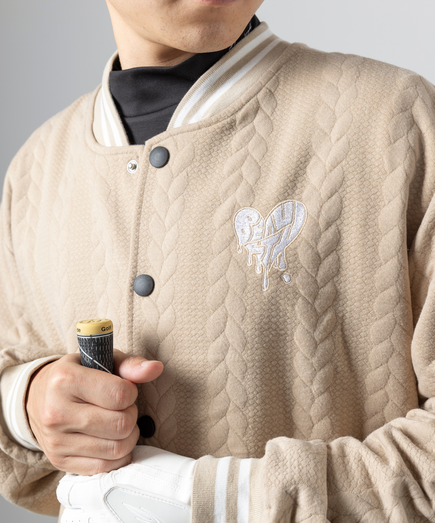 BEAUSTY Drip Heart ロゴ ブルゾン BEIGE