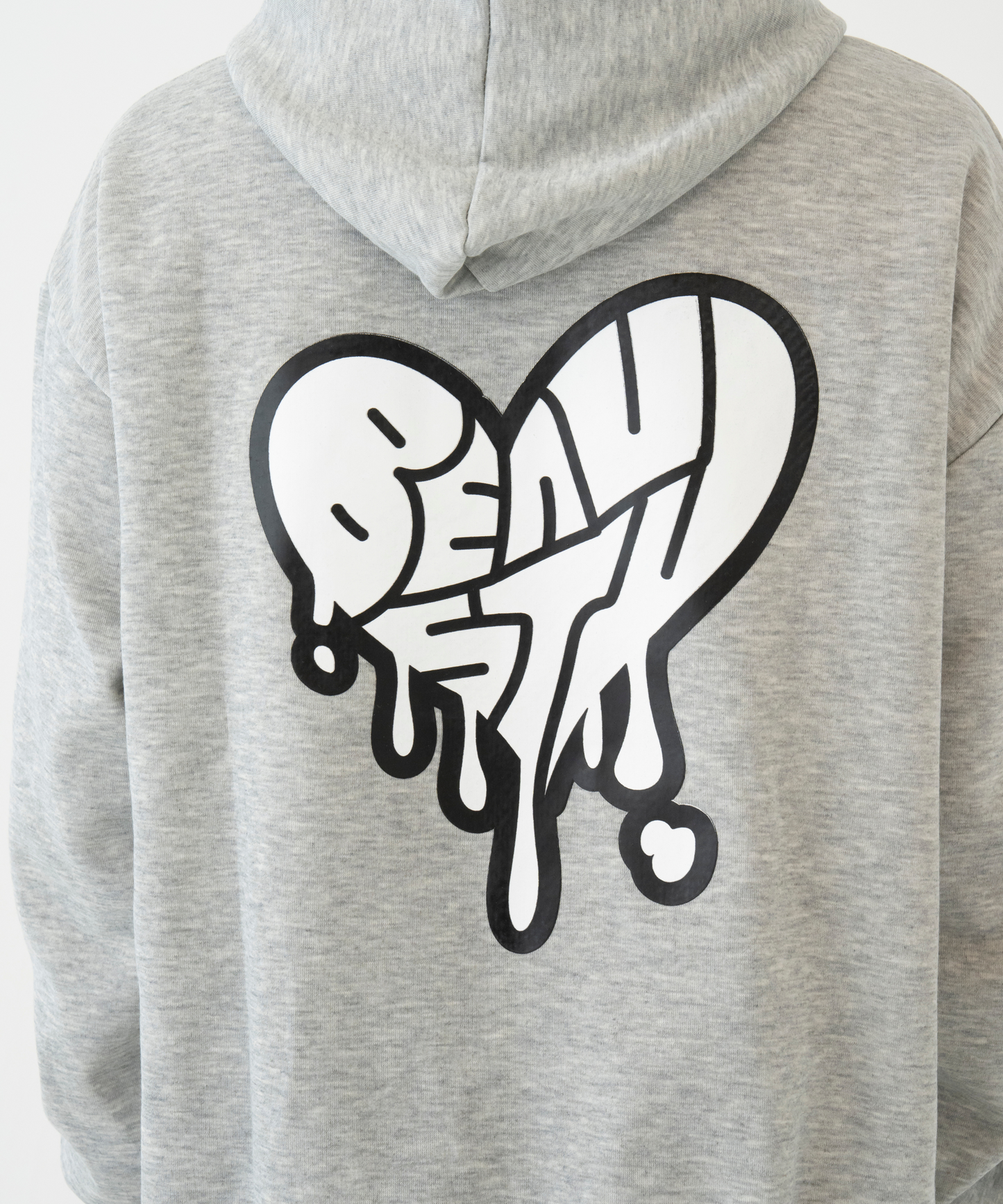BEAUSTY Drip Heart ハイネックパーカー GLAY×BLACK LOGO