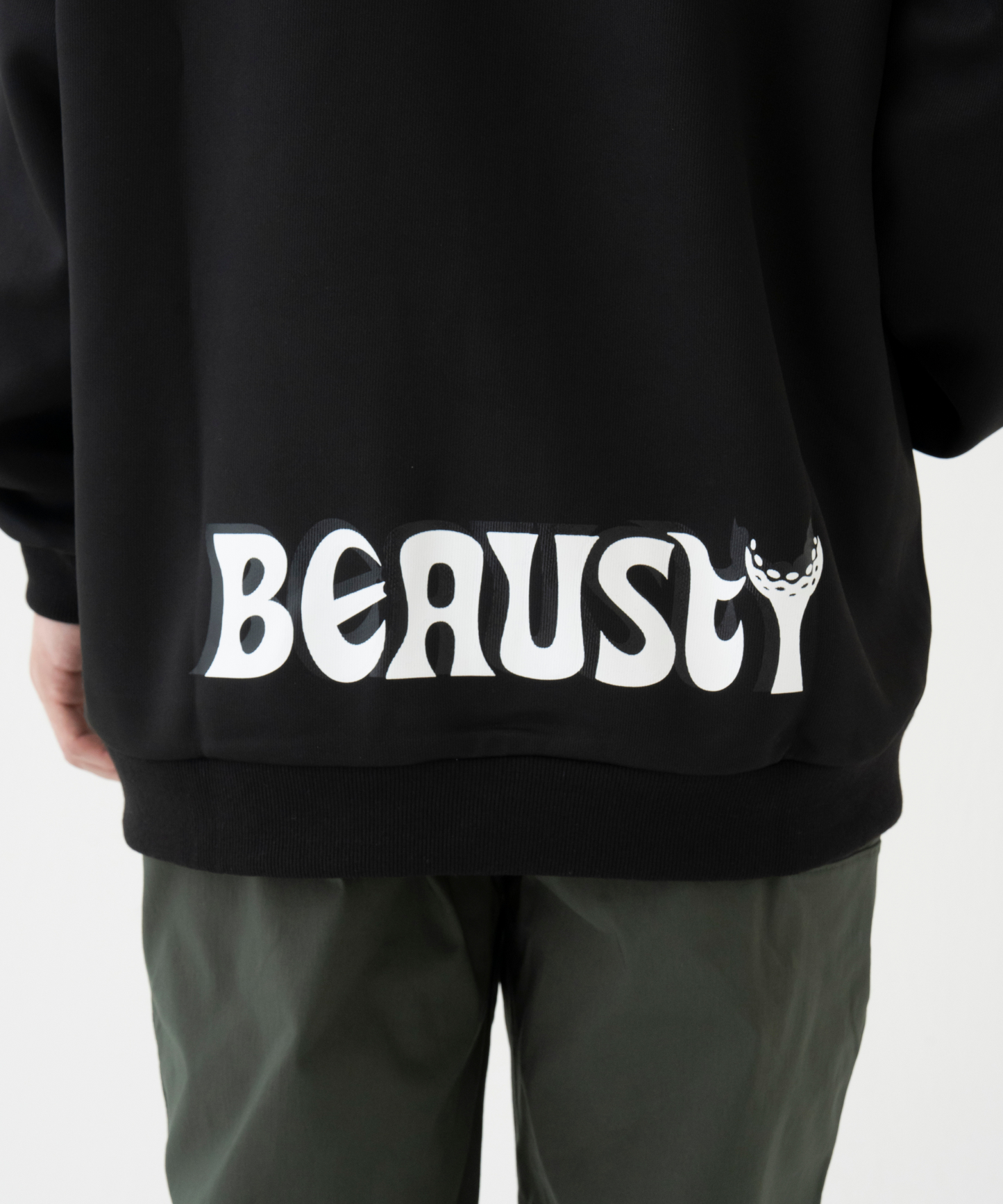 プルオーバーパーカー Bスターロゴ BLACK
