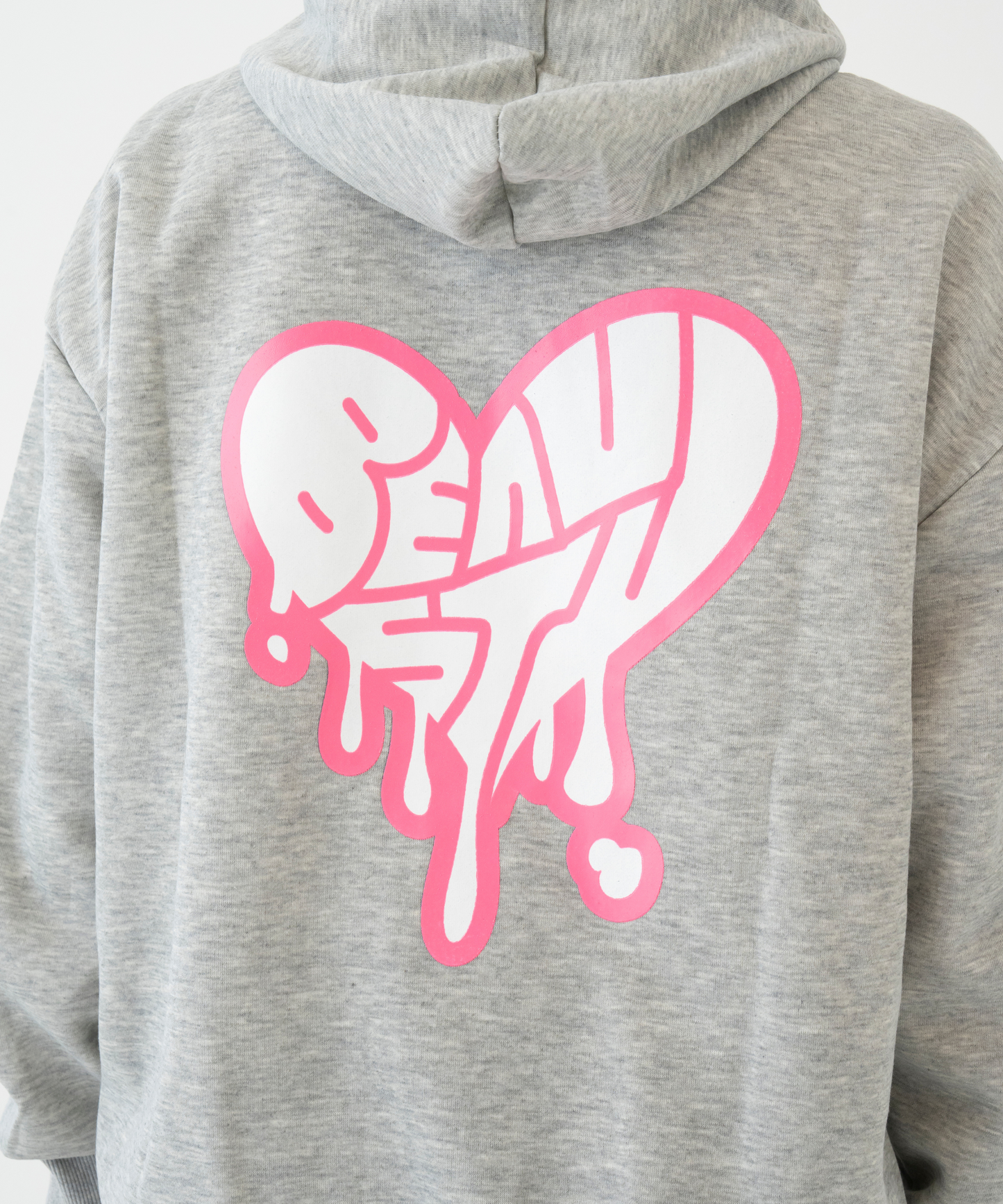 BEAUSTY Drip Heart ハイネックパーカー GLAY×PINK LOGO