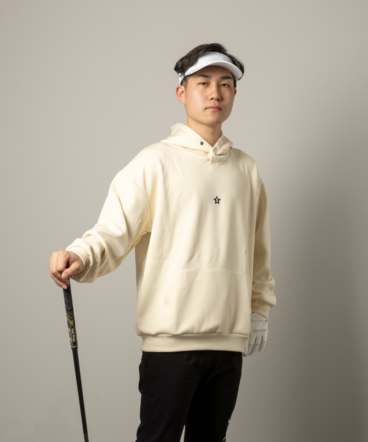 プルオーバーパーカー Bスターロゴ WHITE