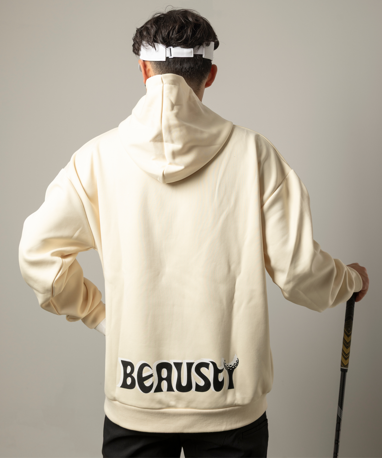 プルオーバーパーカー Bスターロゴ WHITE
