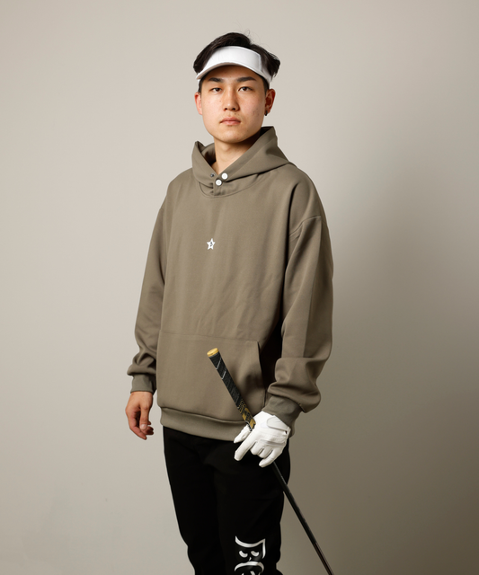 プルオーバーパーカー Bスターロゴ KHAKI