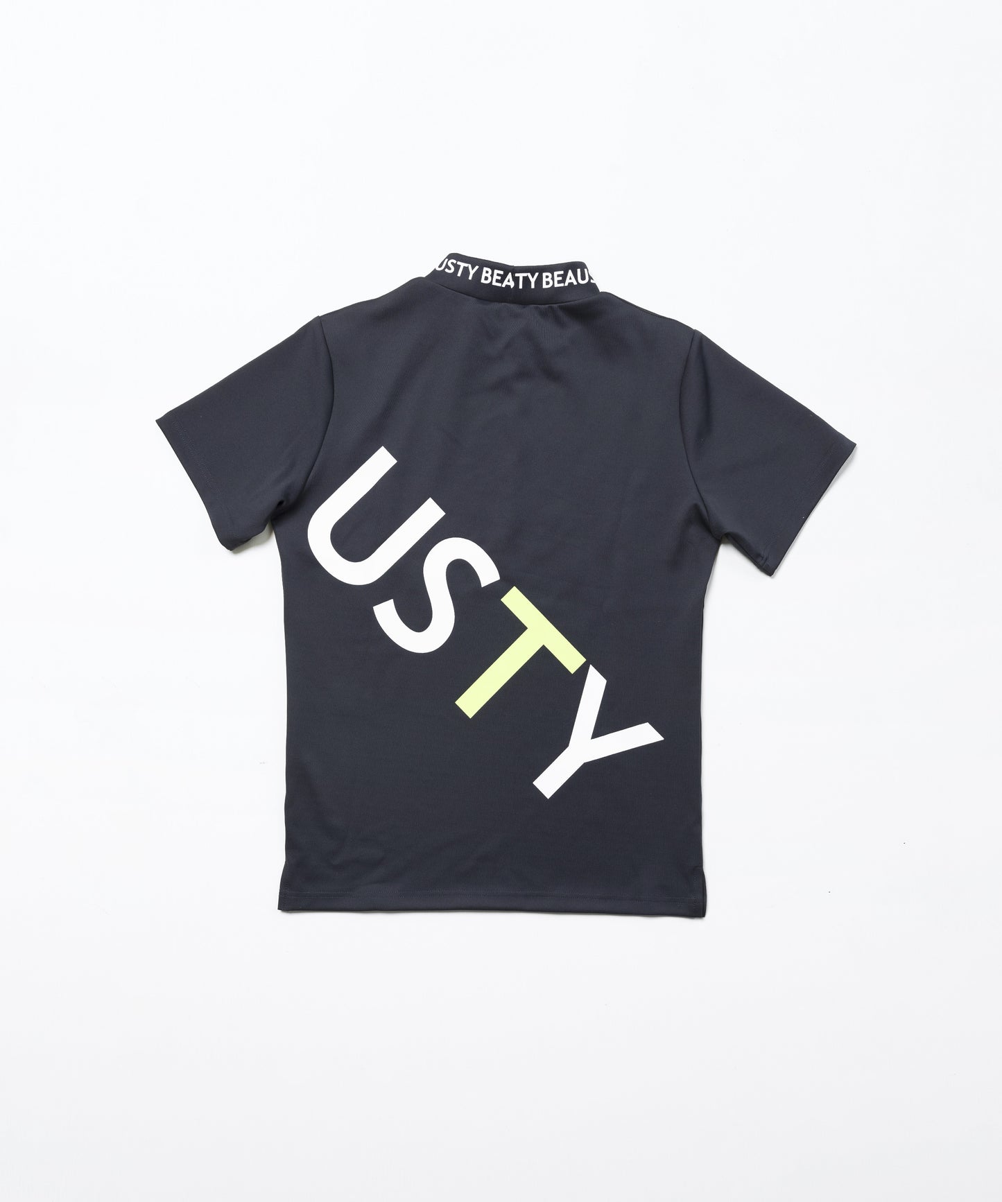 BEAUSTY ビッグ ロゴ モックネック Tシャツ BLACK