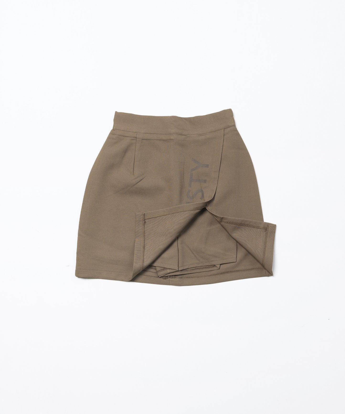 BEAUSTY ロゴ スリットスカート KHAKI