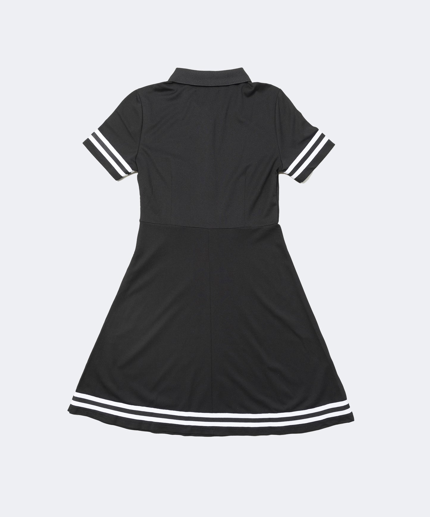 ワンポイント Bスター ロゴ ボタンワンピース BLACK