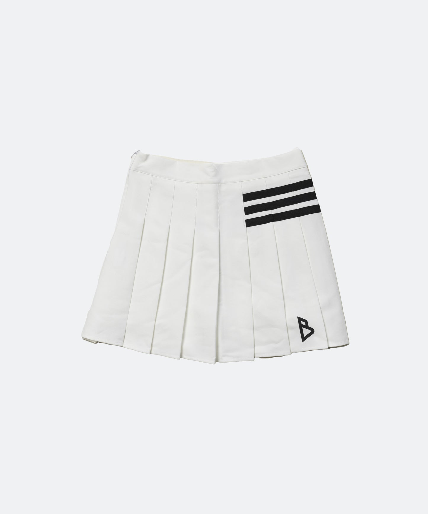 Bロゴ プリーツ スカート WHITE
