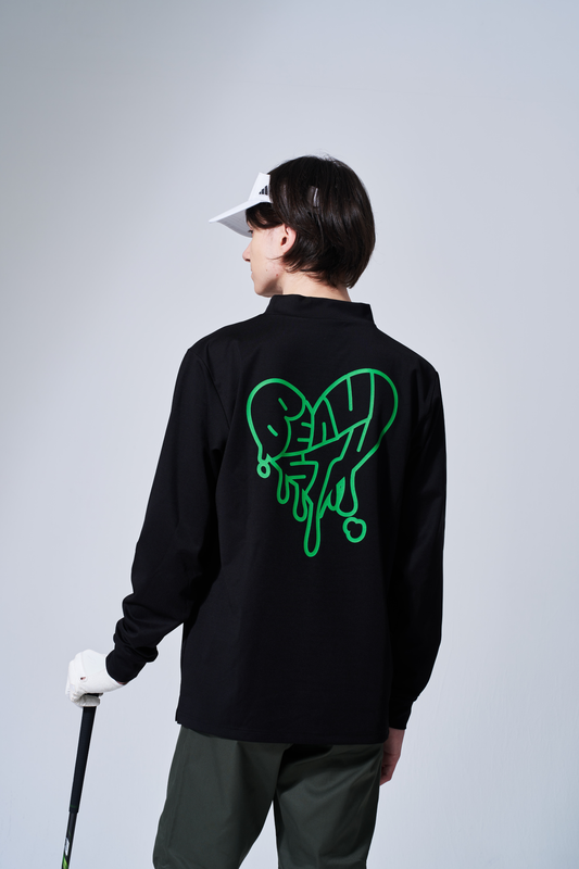 BEAUSTY Drip Heart  モックネック ロングスリーブ