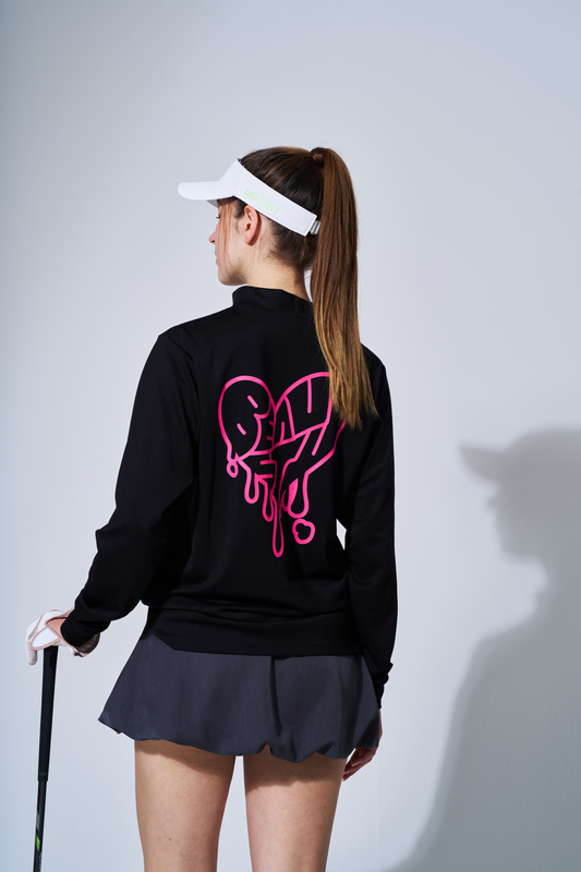 BEAUSTY Drip Heart  モックネック ロングスリーブ