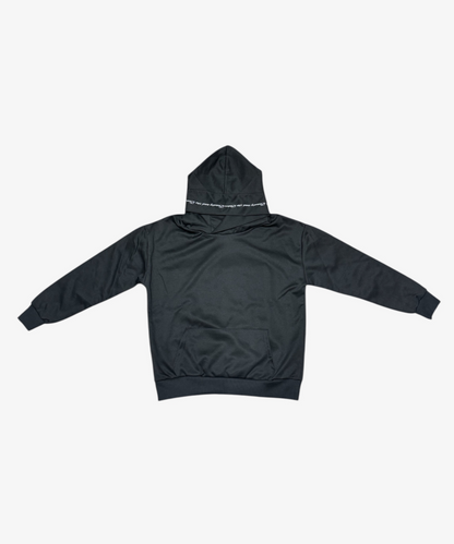 BEAUSTY Drip Heart ハイネックパーカー BLACK×BLACK LOGO