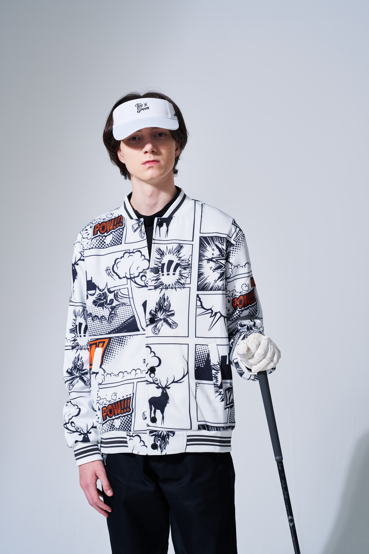 BEAUSTY コミックプリント ブルゾン