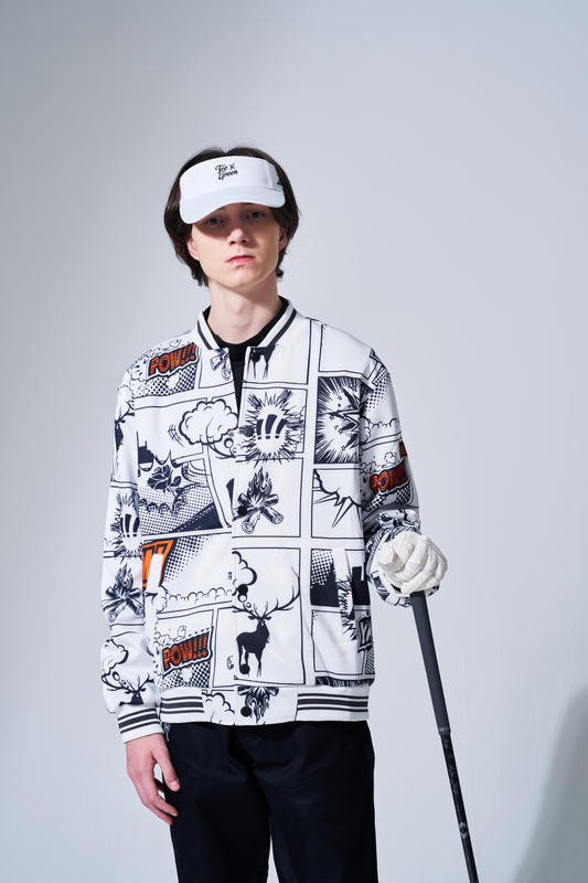 BEAUSTY コミックプリント ブルゾン