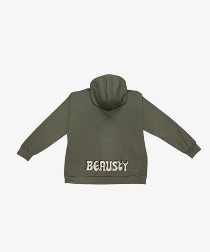 プルオーバーパーカー Bスターロゴ KHAKI