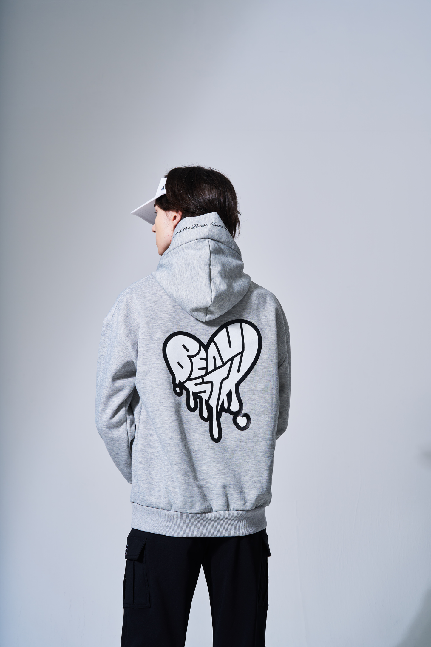 BEAUSTY Drip Heart ハイネックパーカー GLAY×BLACK LOGO