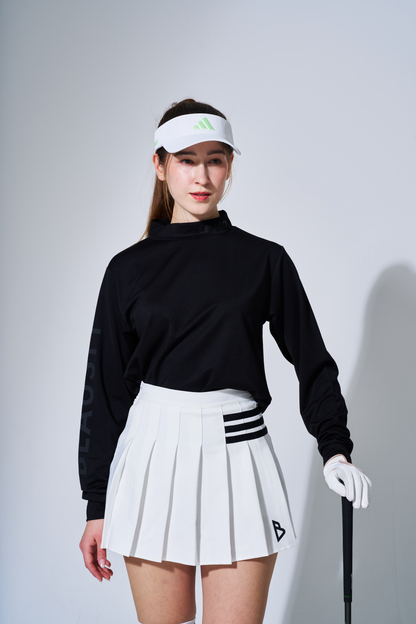 Bロゴ プリーツ スカート WHITE