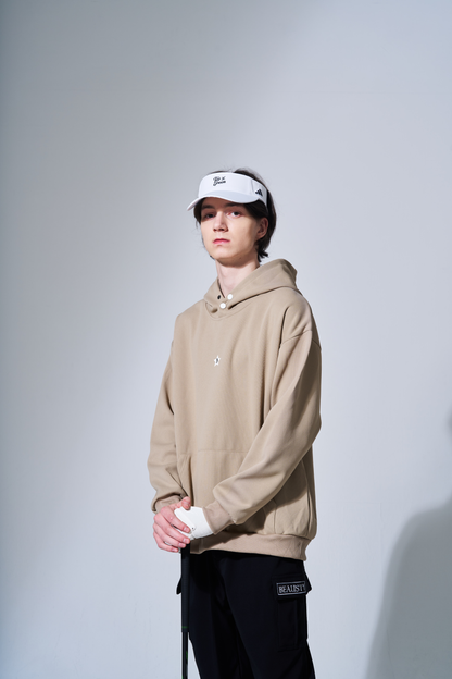 プルオーバーパーカー Bスターロゴ BEIGE