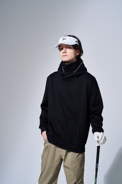 BEAUSTY Drip Heart ハイネックパーカー BLACK×BLACK LOGO