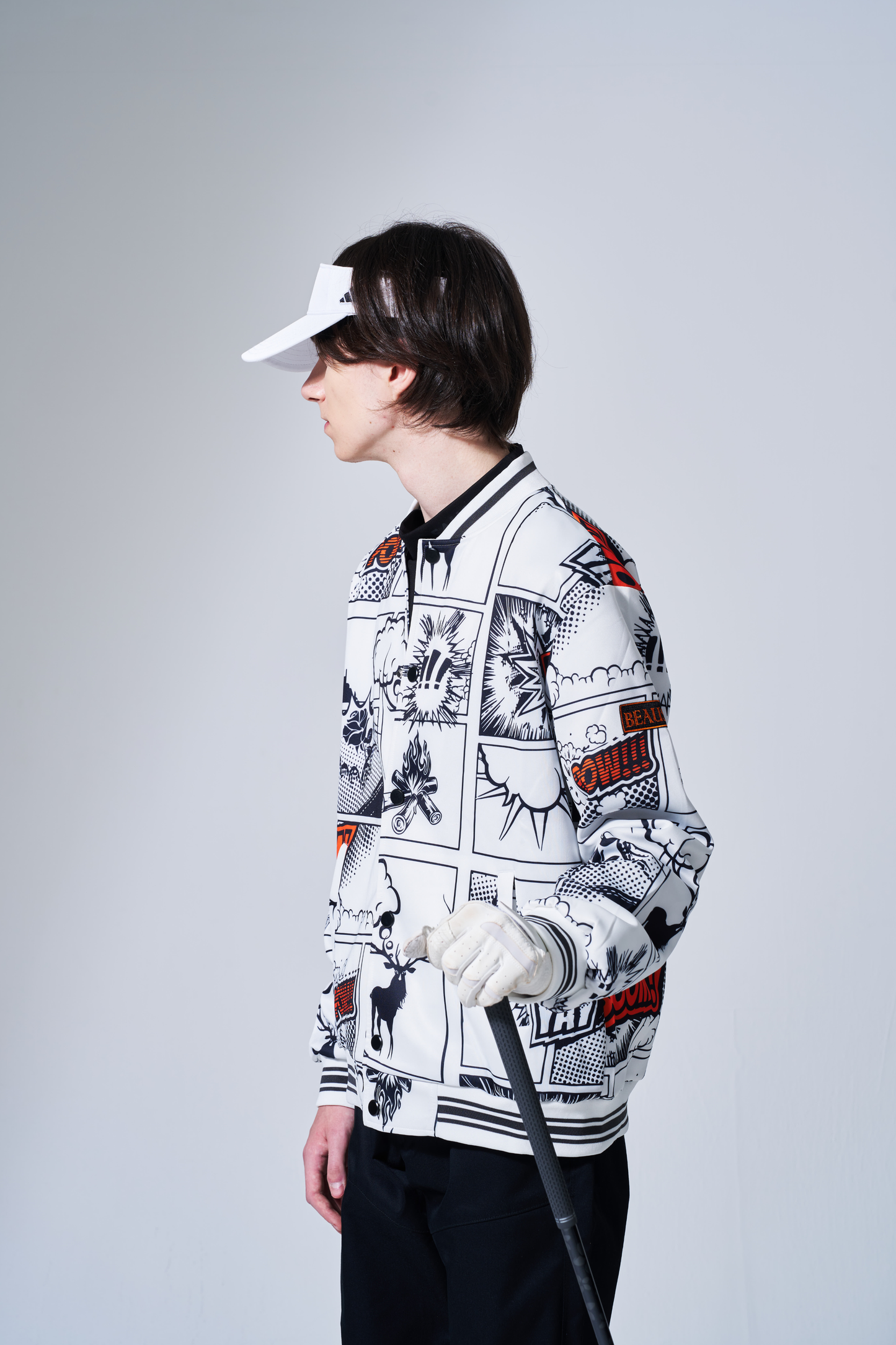 BEAUSTY コミックプリント ブルゾン