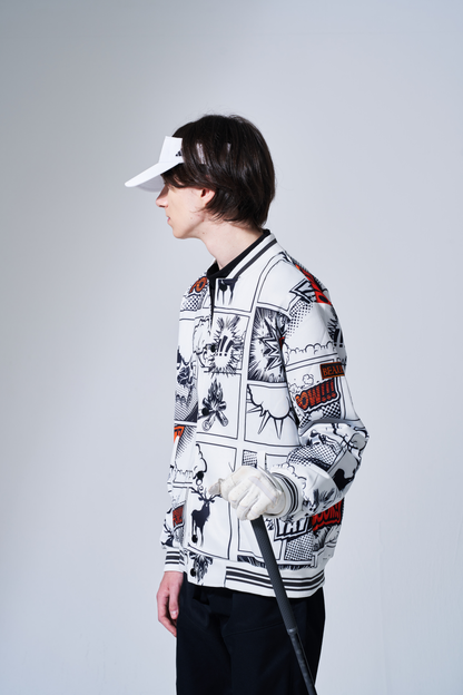 BEAUSTY コミックプリント ブルゾン