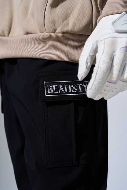 BEAUSTY ストレッチライトウォームカーゴパンツ　ブラック