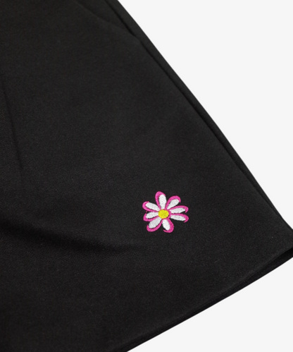 ショートパンツ フラワー刺繍