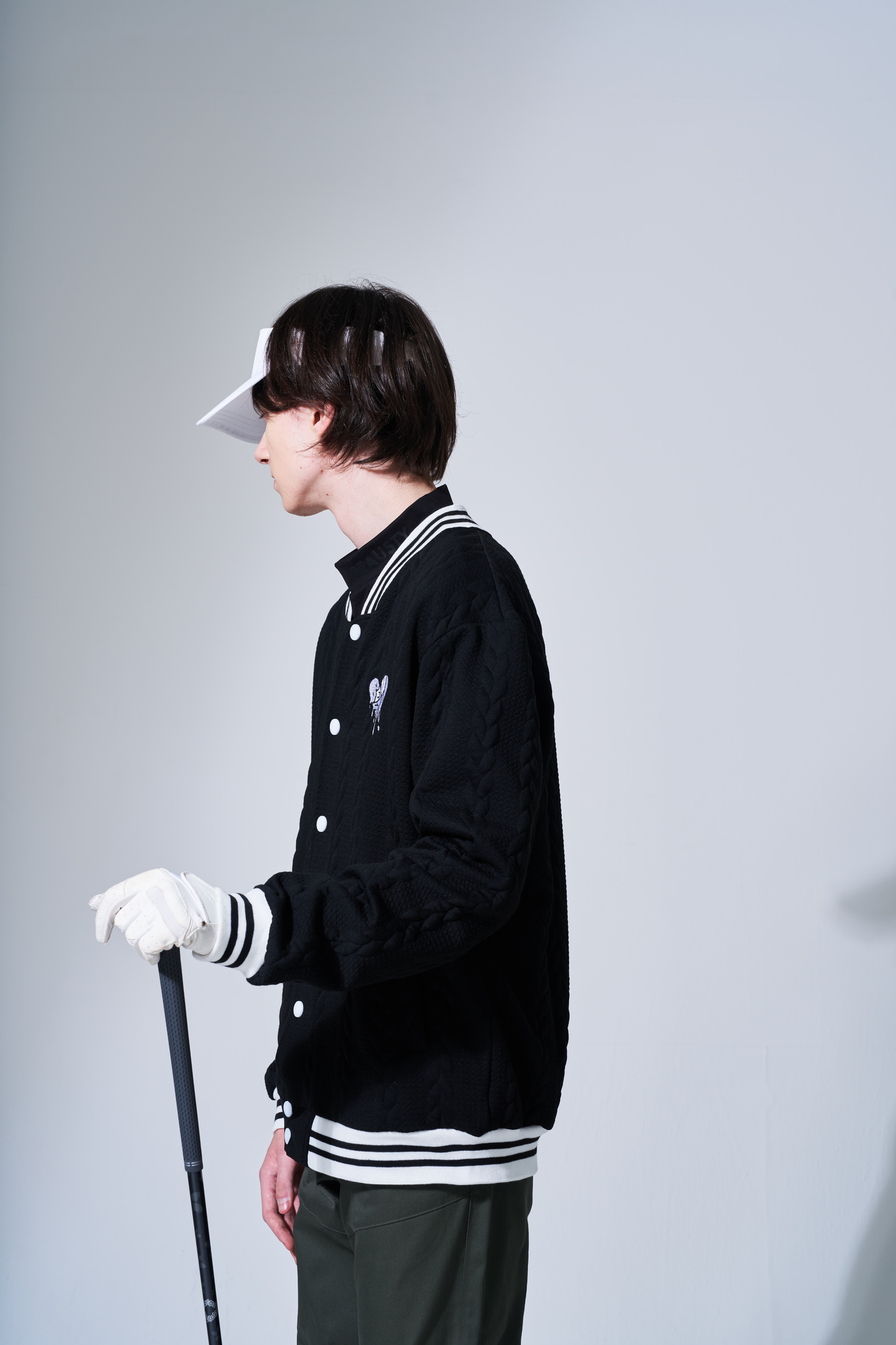BEAUSTY Drip Heart ロゴ ブルゾン BLACK