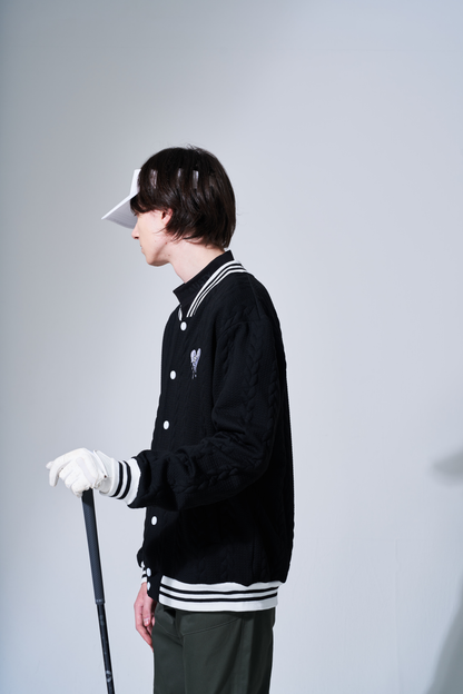 BEAUSTY Drip Heart ロゴ ブルゾン BLACK