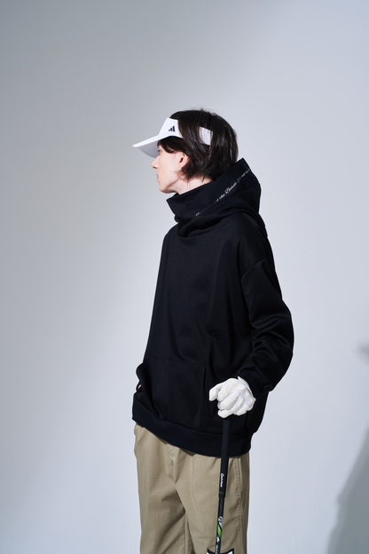 BEAUSTY Drip Heart ハイネックパーカー BLACK×BLACK LOGO