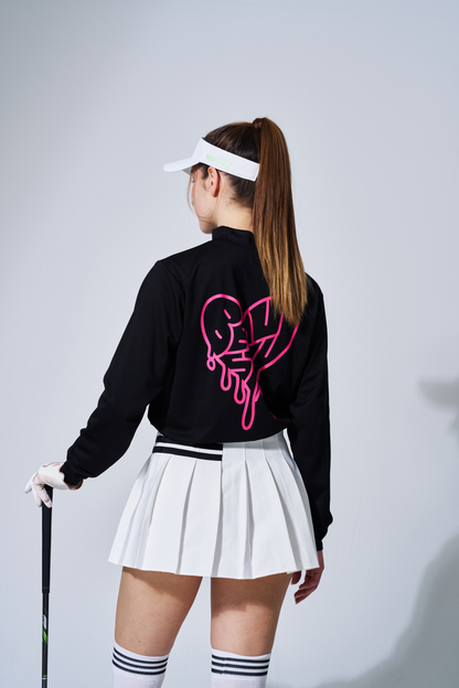 Bロゴ プリーツ スカート WHITE