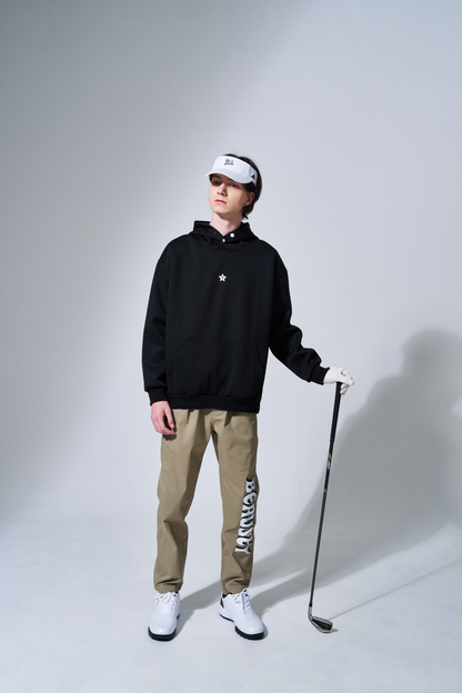 プルオーバーパーカー Bスターロゴ BLACK