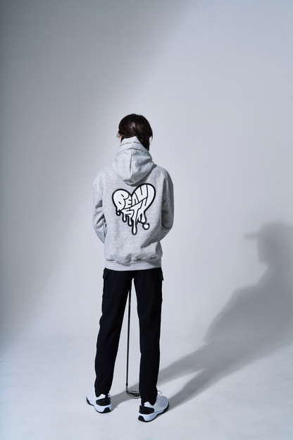 BEAUSTY Drip Heart ハイネックパーカー GLAY×BLACK LOGO