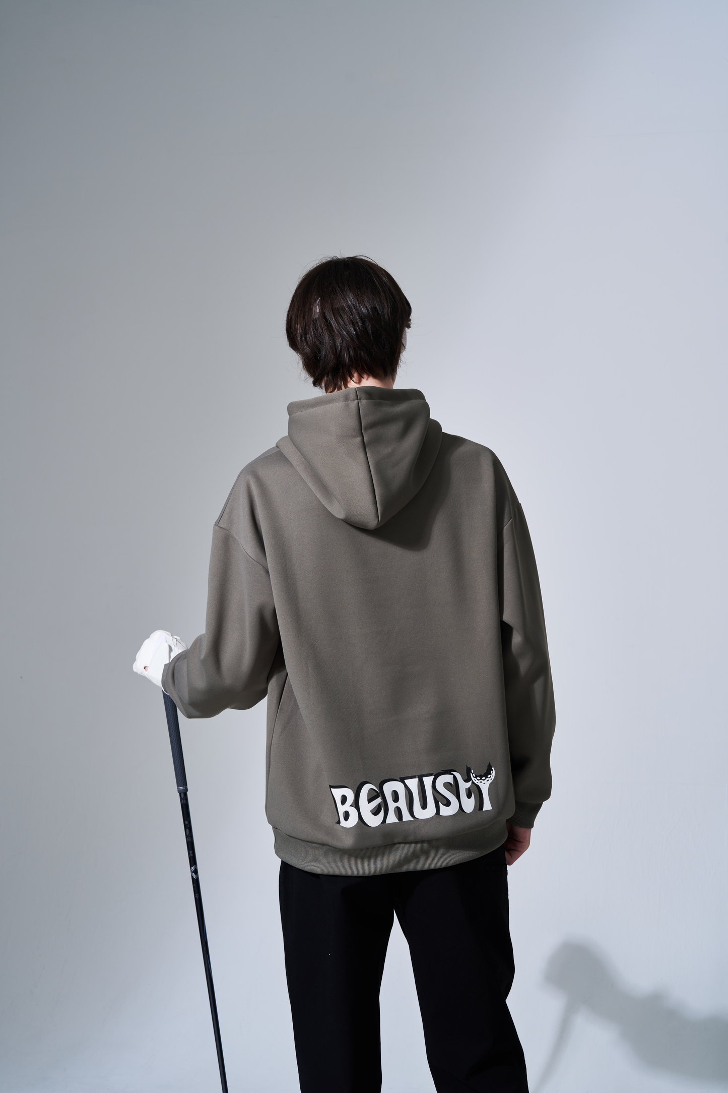 プルオーバーパーカー Bスターロゴ KHAKI