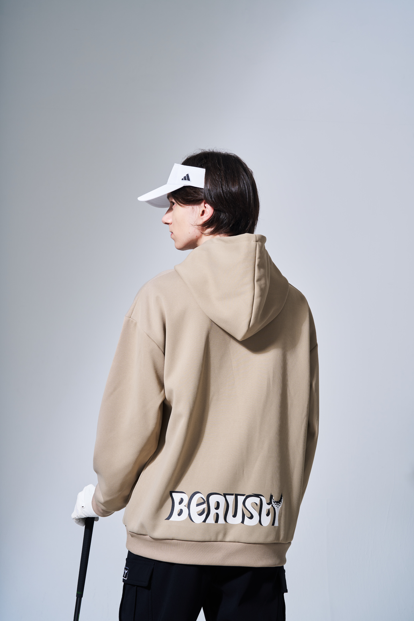 プルオーバーパーカー Bスターロゴ BEIGE