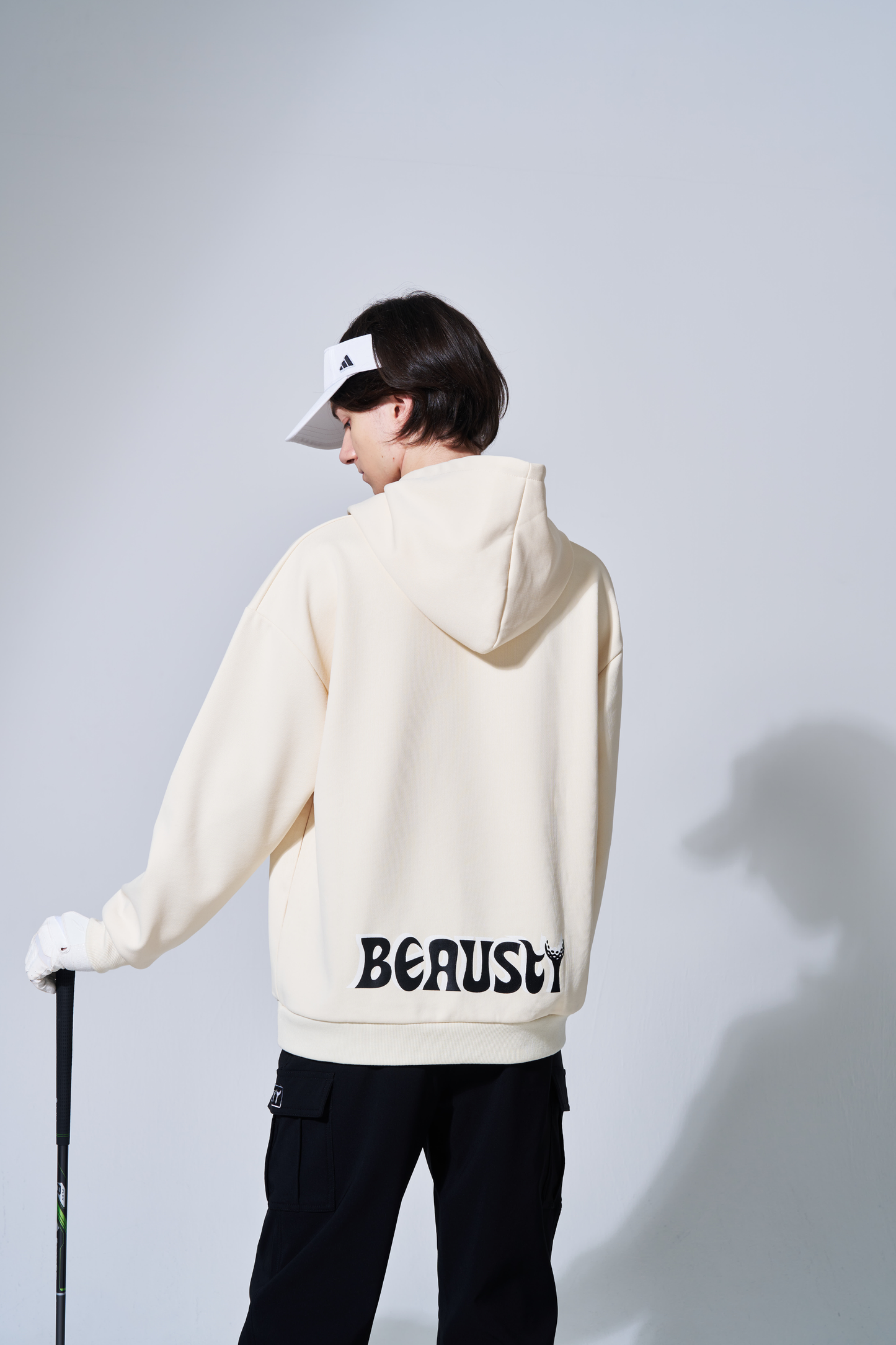プルオーバーパーカー Bスターロゴ WHITE
