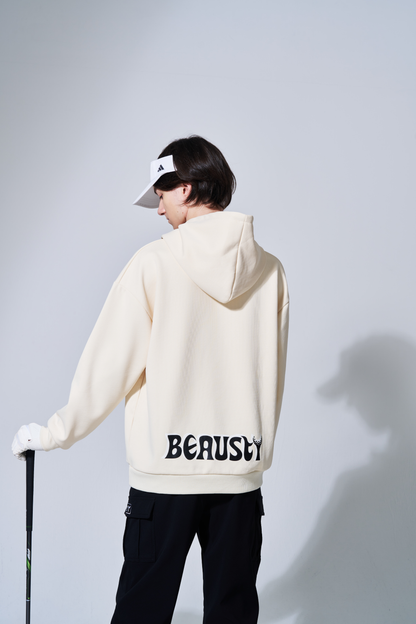 プルオーバーパーカー Bスターロゴ WHITE