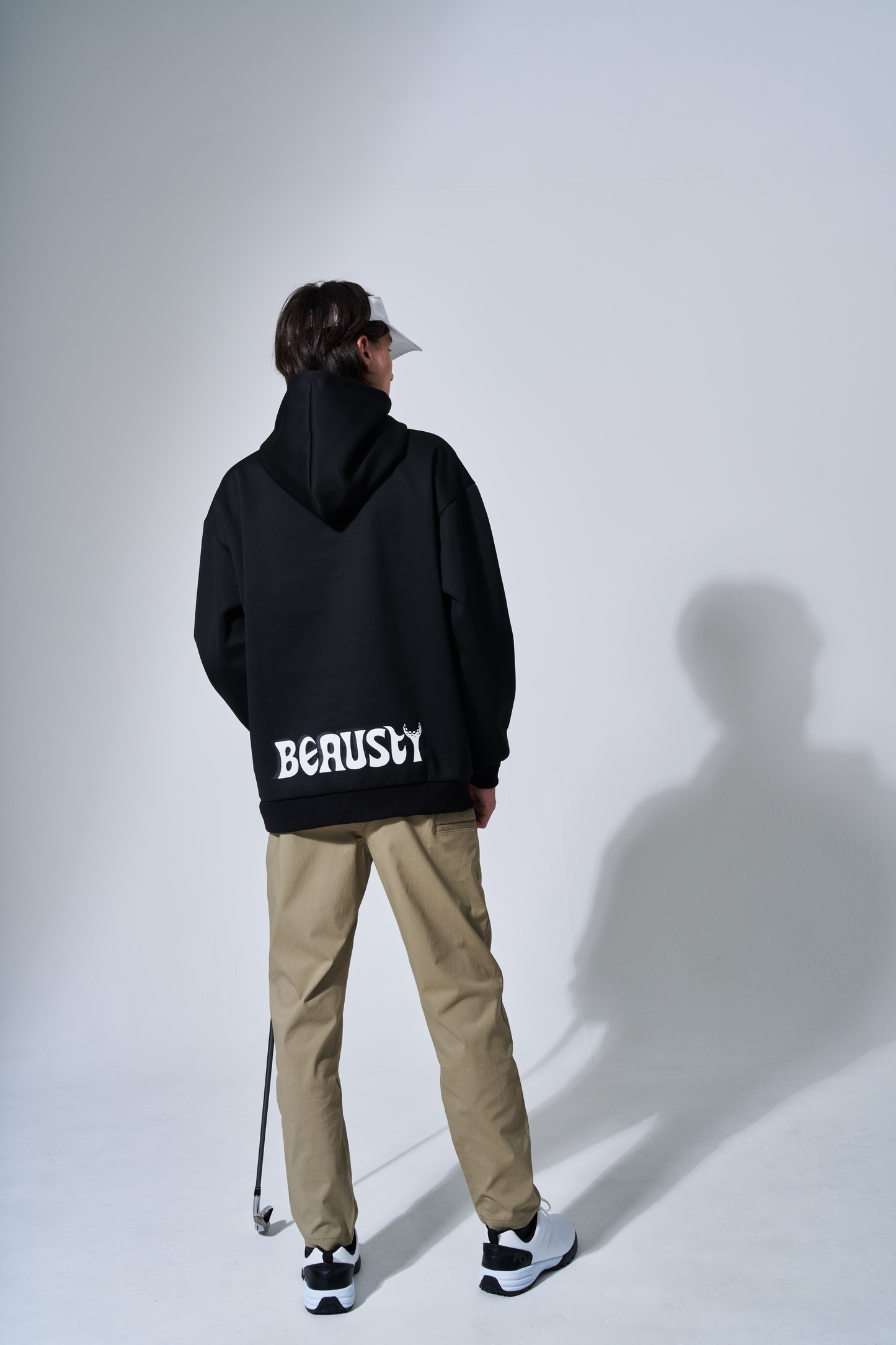 プルオーバーパーカー Bスターロゴ BLACK