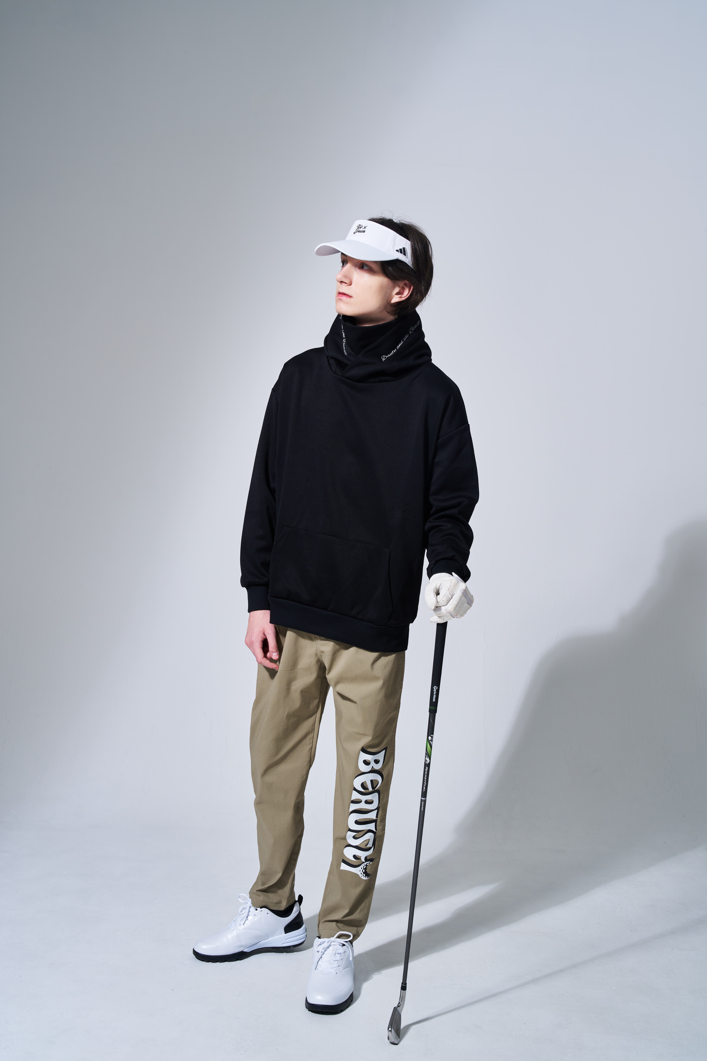 BEAUSTY Drip Heart ハイネックパーカー BLACK×BLACK LOGO