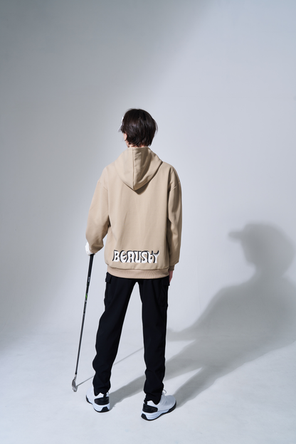 プルオーバーパーカー Bスターロゴ BEIGE