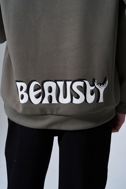 プルオーバーパーカー Bスターロゴ KHAKI
