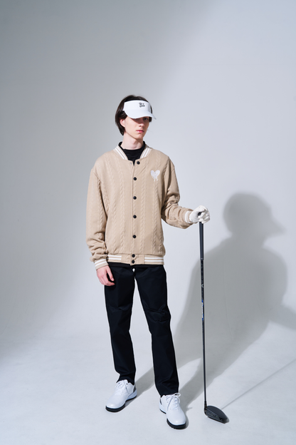 BEAUSTY Drip Heart ロゴ ブルゾン BEIGE