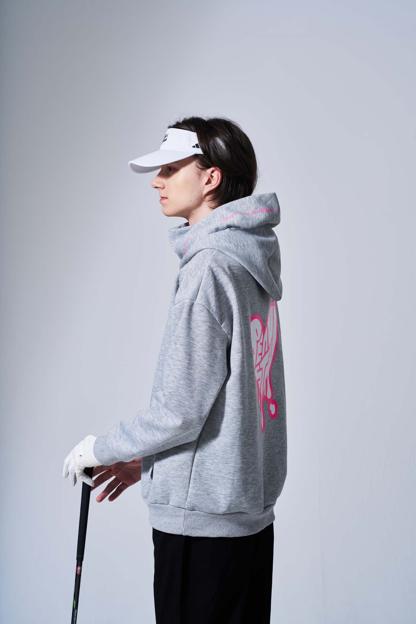 BEAUSTY Drip Heart ハイネックパーカー GLAY×PINK LOGO