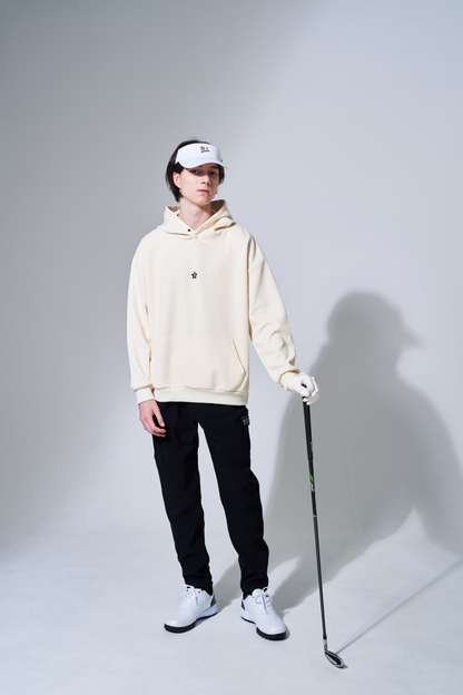 プルオーバーパーカー Bスターロゴ WHITE